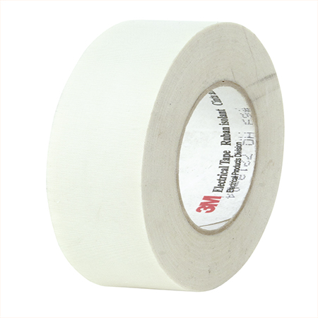 3M&trade; Tape #69 - a white roll of glass-cloth electrical insulation tape.